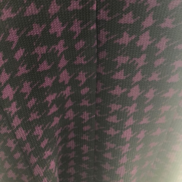 Purple and black houndstooth patterned dress XL - Picture 2 of 4